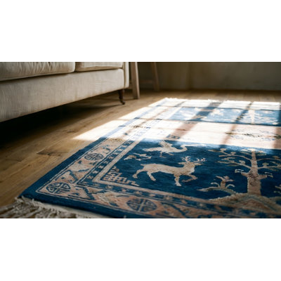 Tapis de selle antique chinois à motif animal chinois