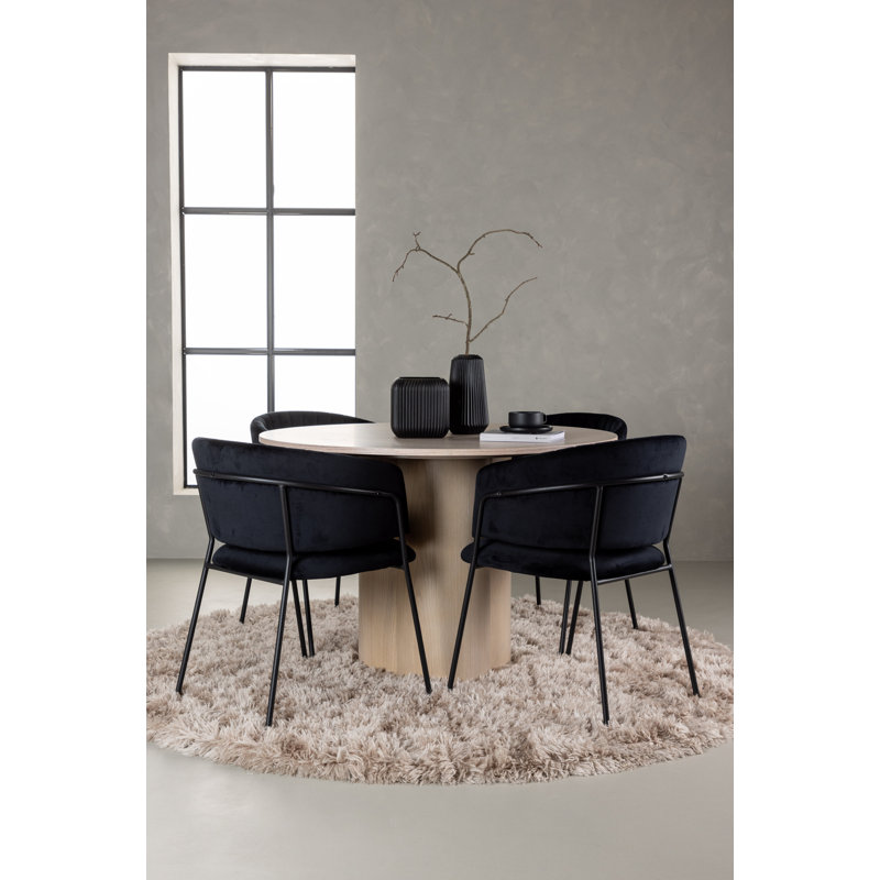 Morelia 4 - Person Dining Set, White