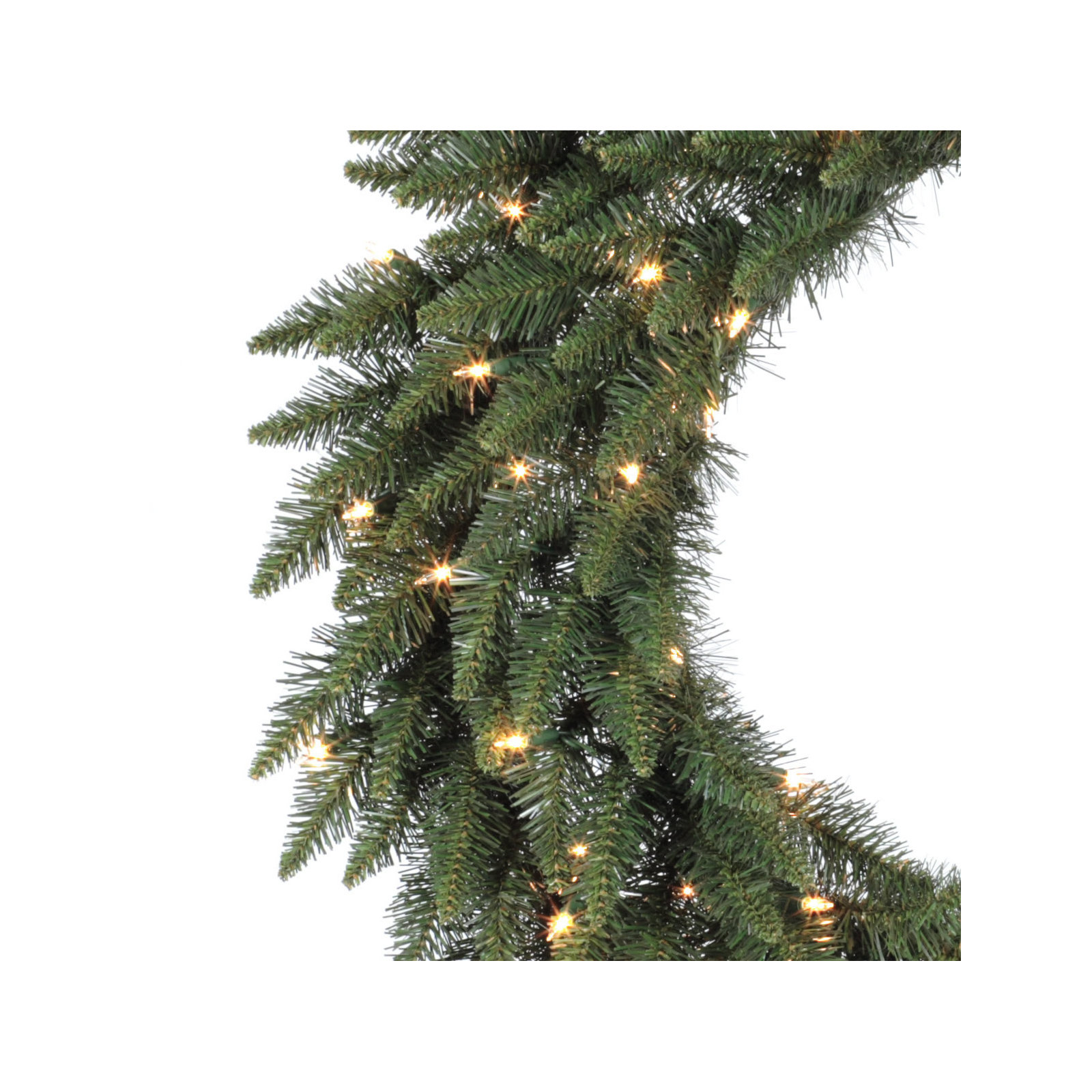 Peabody Artificial Fir Wreath, 36" H x 36" W x 3" D,  Warm Clear