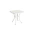 Bistro en fonte d'aluminium 3 pièces - 2 chaises et 1 table avec coussin blanc pour patio, jardin, porche