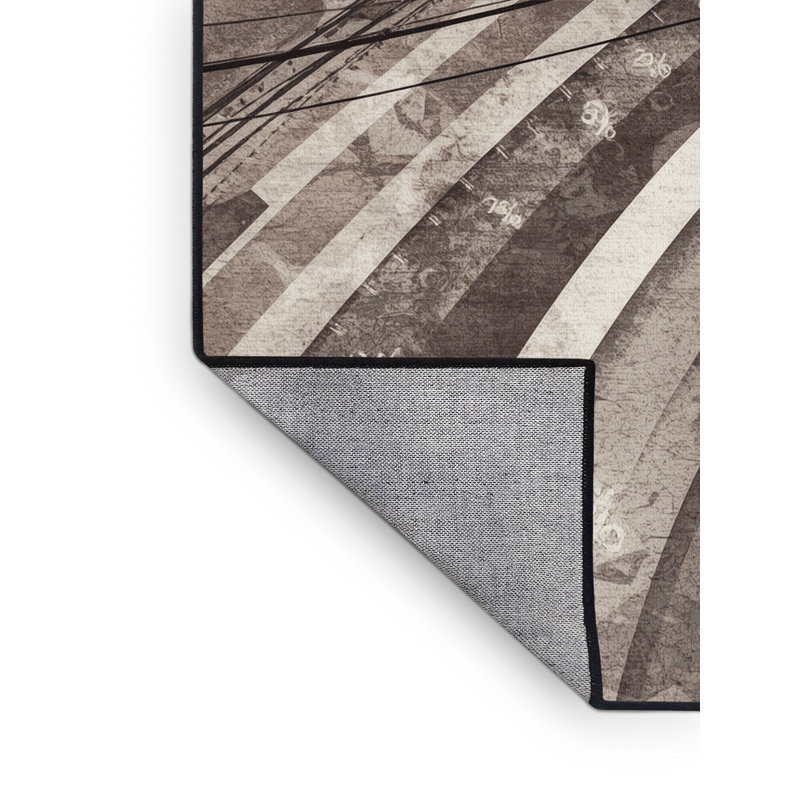 Tapis moderne et contemporain lavable à la machine parnika, 6 x 9
