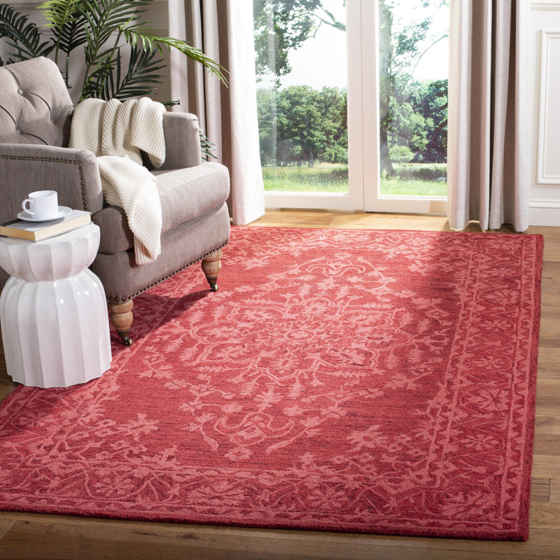 Culebra Hand Tufted Wool Oriental Rug, Rectangle 5' x 8'