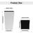 Indoor/Outdoor Modern Faux Rattan Design Square Planter, Plastic Large Planter With Automatic Watering System For Home And Garden-1613193765