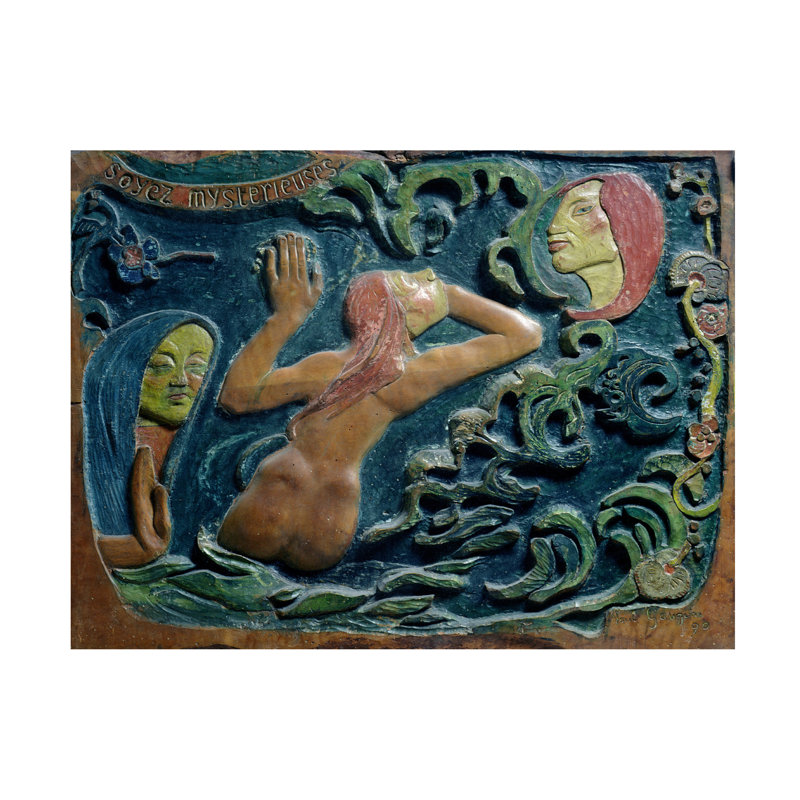 «Paul Mysterious» par Paul Gauguin, art sur toile de 1890, H 14 po x l 19 po