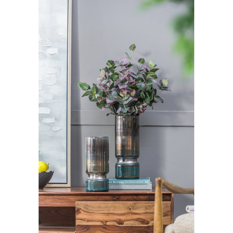 Vase en verre D5.1X13.2 ", H 13,23 po x l 5,13 po x P 5,13 po