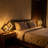Auerbach 15" Geometric Spruce Wood Novelty 2-Piece Table Lamp Set