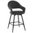 26" Swivel Upholstered Counter Stool with Metal Frame (Set of 2)-859573965-859573952