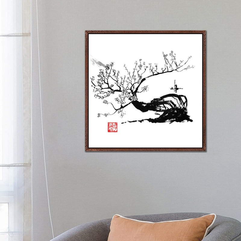 Old Tree by Péchane - Print on Canvas, Classic Brown Wood Framed, 66.04 cm H x 66.04 cm W