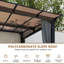 Pavillon de jardin en aluminium, pavillon en polycarbonate mural-110744120