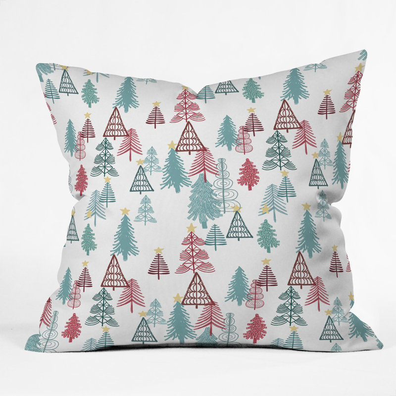 Dash and Ash Me Oh My Trees Throw Pillow, 18" x 18"