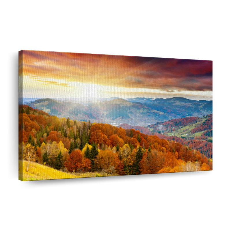 Mountain With Trees Canvas Print, 20" H x 30" W x 1.25" D