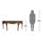 Mondamin Solid Wood Executive Desk