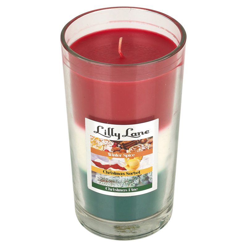 Winter Spice, Christmas Sorbet & Christmas Pine Scented Jar Candle