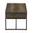 Avak Wrap Rectangular Coffee Table Wood Grain and Metal-92326342