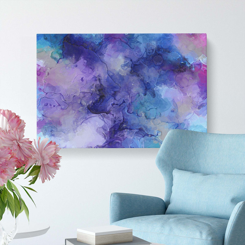 Midnight Joy In Abstract - Wrapped Canvas, 60cm H x 91cm W x 3cm D
