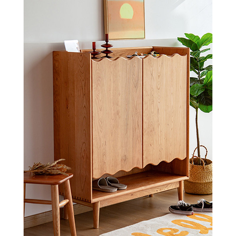 Armoire à chaussures en bois massif Nordic