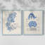 Blue Marine Algae III - reproduction encadrée de qualité supérieure - prête à être accrochée - aucun clou requis - aucun clou requis-533905881-533905882