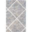 Tapis géométrique en laine / viscose touffeté à la main Vesper 600-965869552