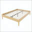 Lit plateforme en bambou massif de 15 pouces de hauteur avec support en métal-480616015-480616009