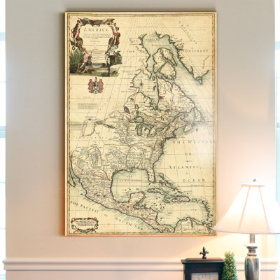 " Antique Map Of America III "