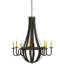 Lustre empire à 8 lumières de style bougie Schmieding