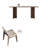 Simple Rectangular Rock Slab Dining Table Sets-109875877