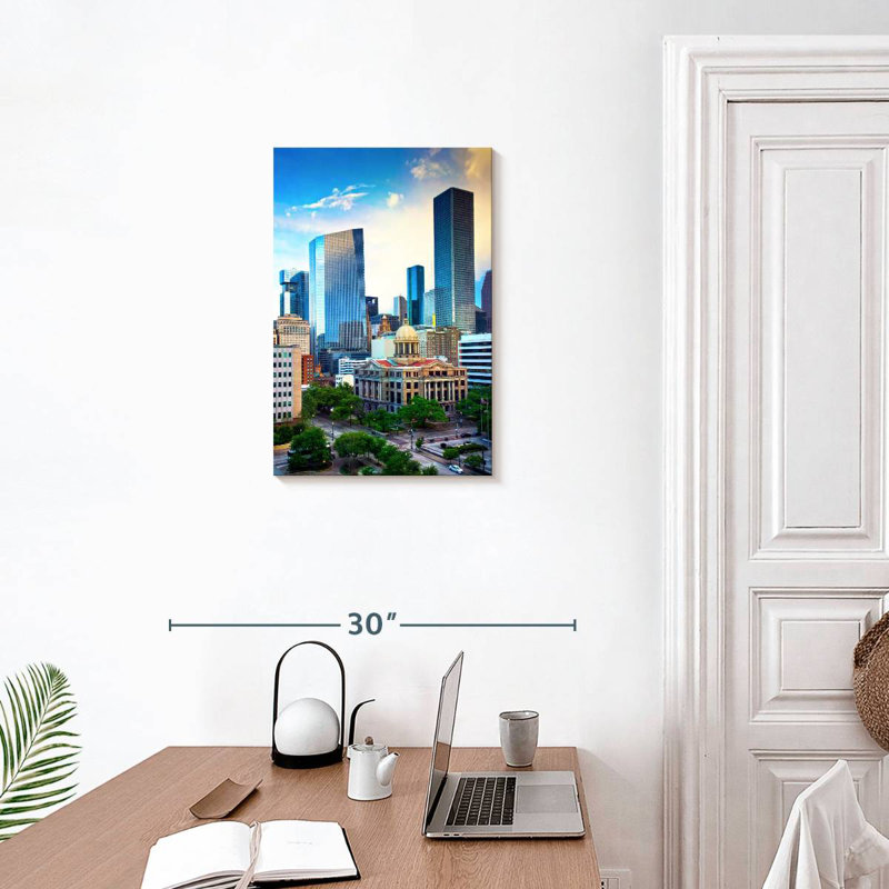 Hannes Houston Courthouse Square, 24" H x 16" W