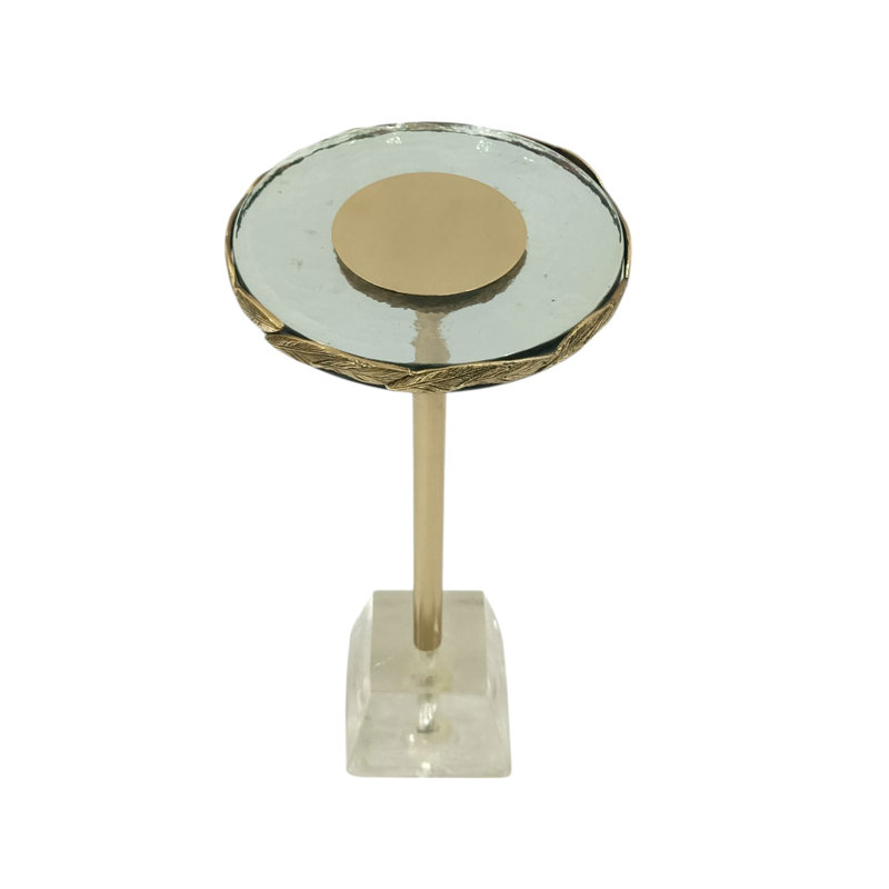 Table d'appoint à motif de feuilles de cristal Surrey