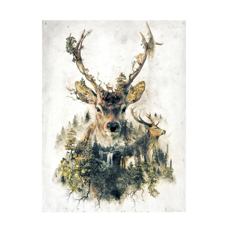 Art sur toile Barrett Biggers Deer Mountain, H 14 po x l 19 po
