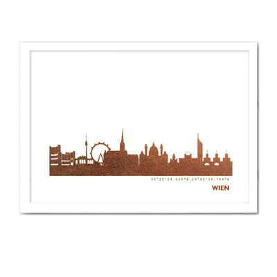 Vienna Vienna Skyline - Single Picture Frame Print