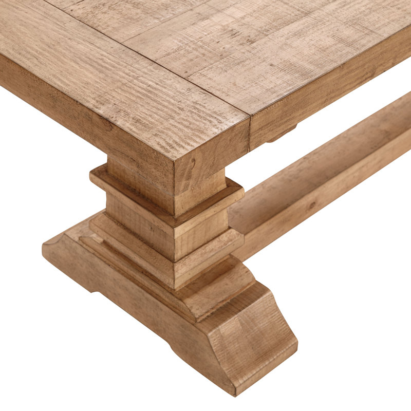 Allegra Reclaimed Pine Wood Dining Bench, 18"H x 82"W x 16"D