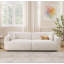 Canapé rembourré de 90 po en polyester à 3 places avec coussins décoratifs de 90 po de large disponible dans le salon-1785104613