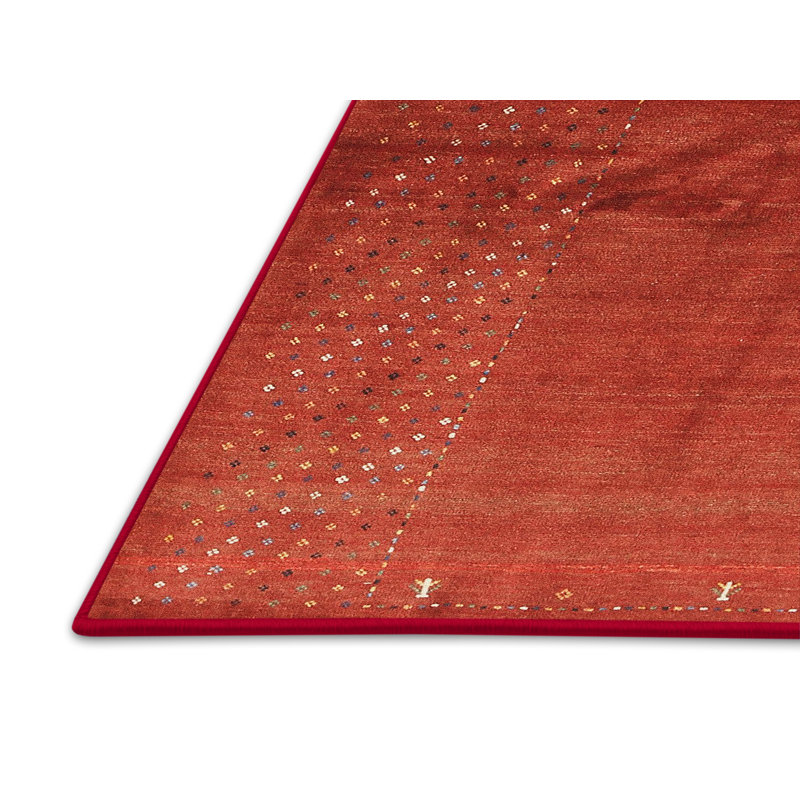 Tapis à aire brune contemporaine, Rectangle 5 pi x 7 pi