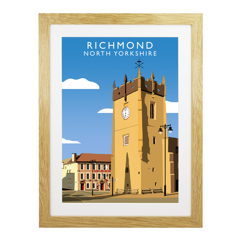 'Richmond 3' by Richard O'Neil - Print, 43.5 cm H x 33.5 cm W x 2.2 cm D, Oak Wood Frame
