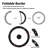Crystal-Embedded Round Wall Clock with Foldable Frame
