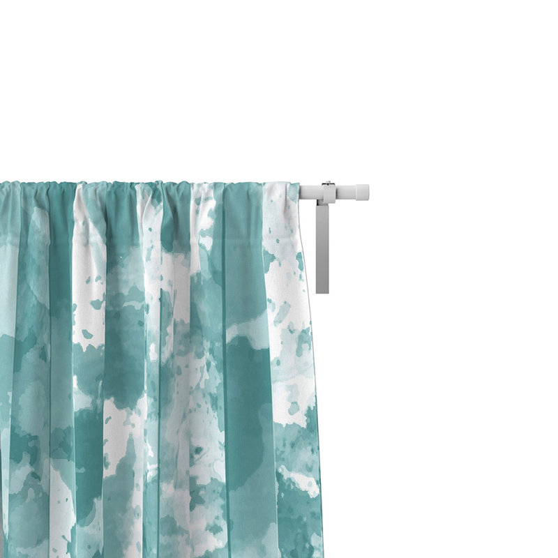 Panneaux de rideaux semi-transparents abstraits, L 20 po x L 82 po