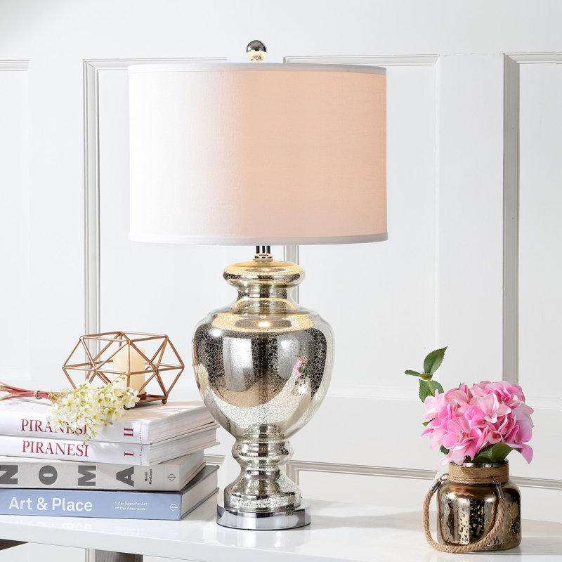 Briggs 28" Table Lamp, Mercury Glass, 2