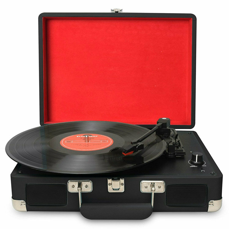 Tourne-disque décoratif à 3 vitesses DIGITNOW - noir