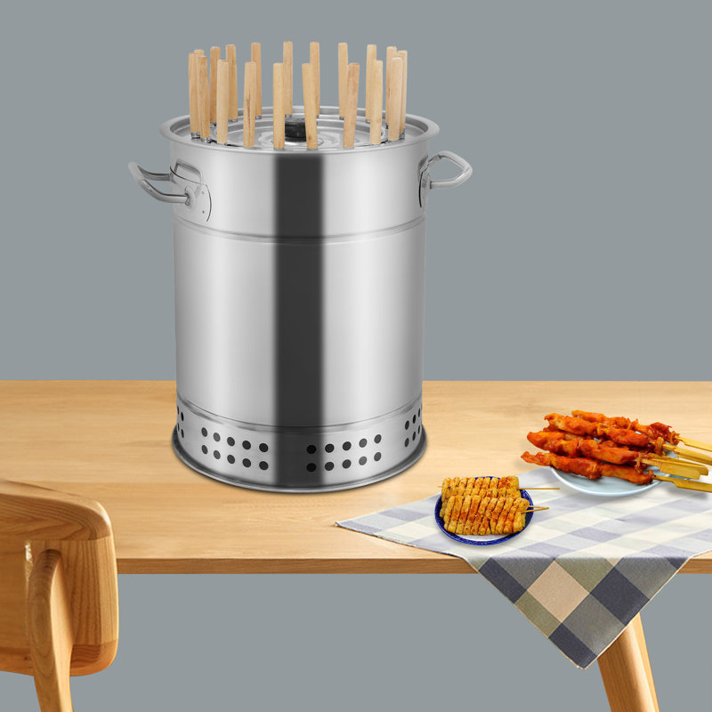 Barbecue au charbon portatif compact