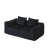 Compression Sofas, 72 Inch Black Corduroy Modern Couch for Home