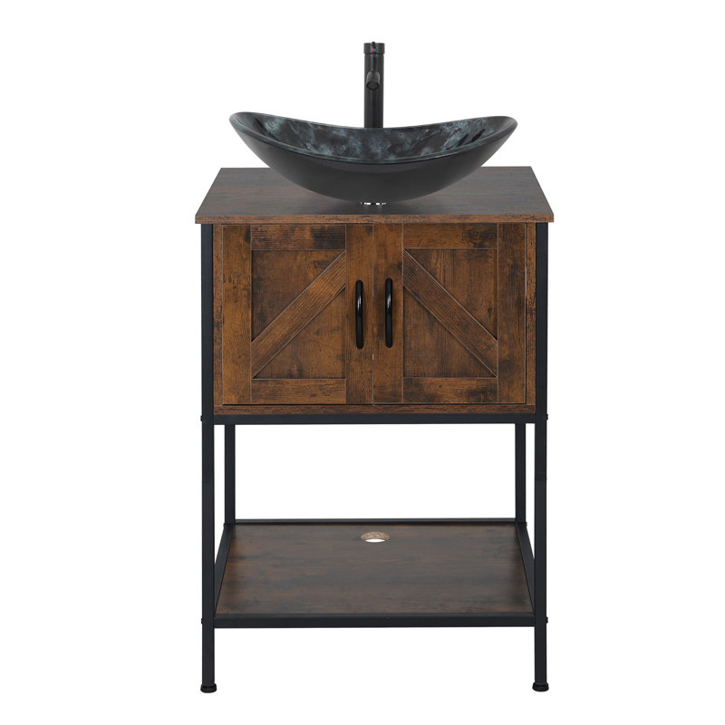 Meuble-lavabo autoportant avec lavabo