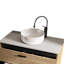 , Lavabo en céramique blanc brillant élégant - intégré, en céramique, résistant aux taches, facile à essuyer, 15,53 po de largeur, profond, 4,78 po de hauteur, 17,39 lb, rehausse le décor de la cuisine