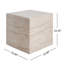Table d'appoint d'extérieur en béton léger Travertine