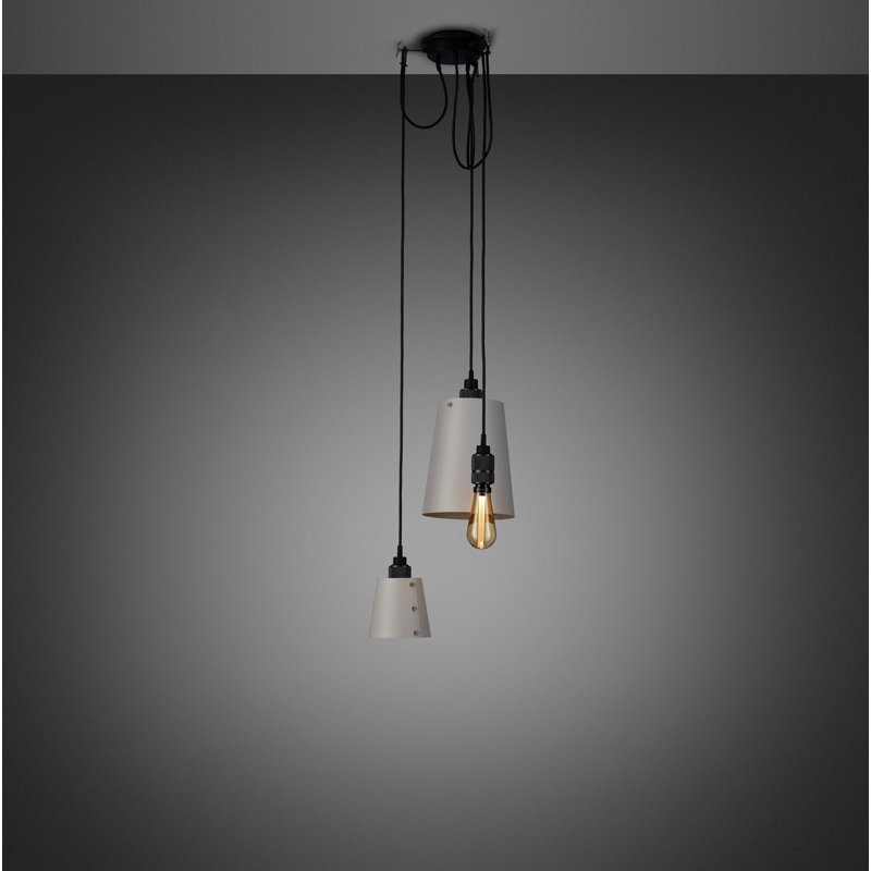 3 - Light Cluster Pendant, Smoked Bronze, Stone