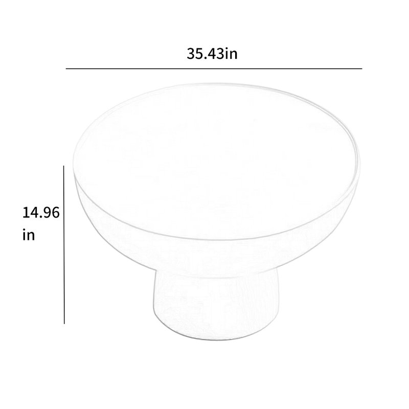 Table basse en fibre de verre