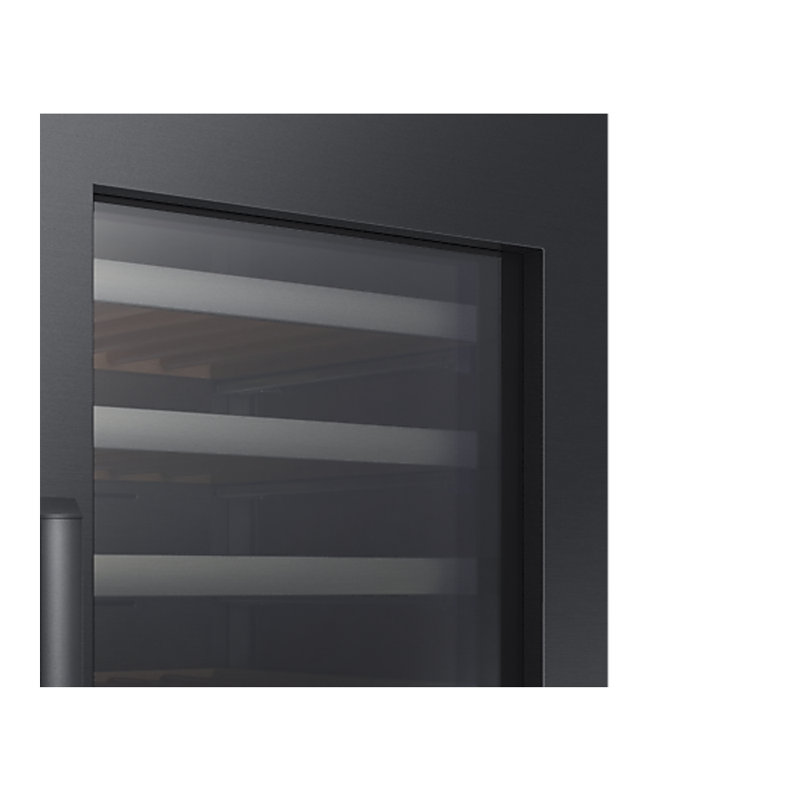 24" Wine Column Panel Kit, Contemporary, Graphite Stainless