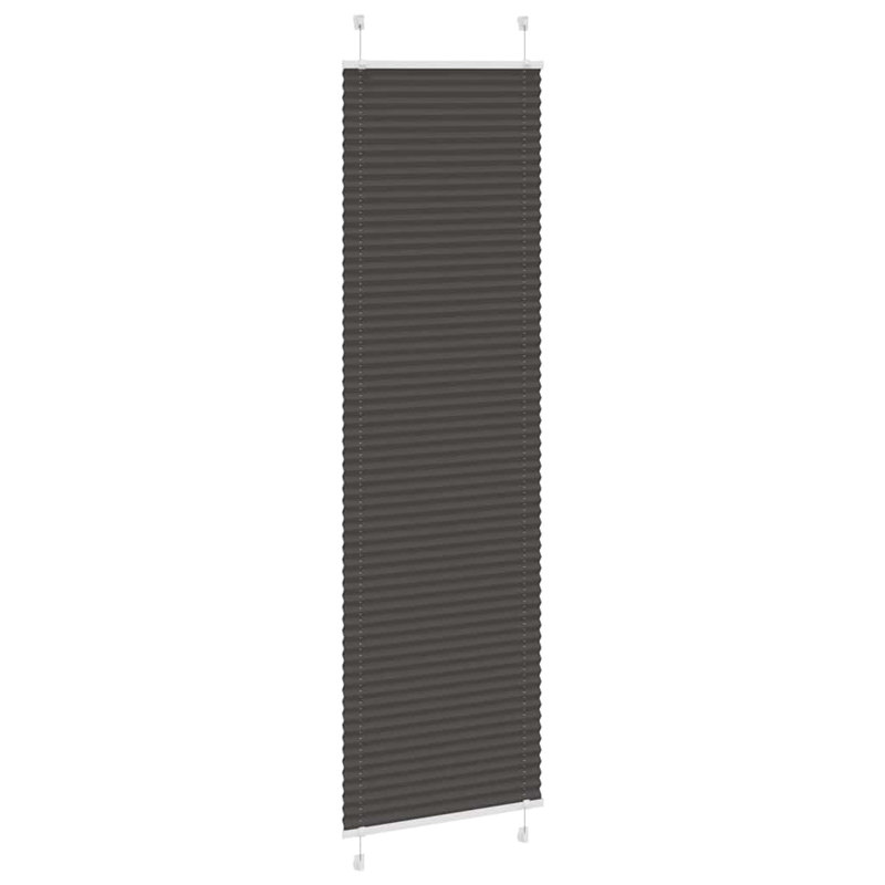 Room Darkening Pleated Blind, 55cmW x 200cmL, Black