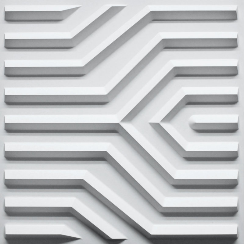 Panneau mural 3D blanc 19,7 po x 19,7 po Falkirk Ross (paquet de 5)