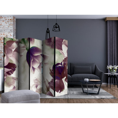 Gertie 225cm W x 172cm H 5 - Panel Folding Room Divider