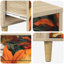 36cm W Engineered Wood Bedside Table